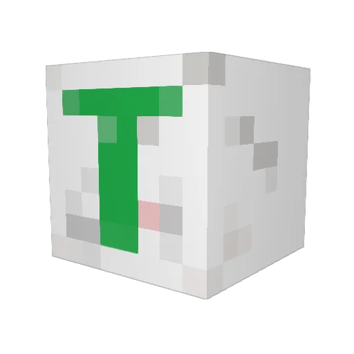 clone3000 Minecraft avatar head, 3D render