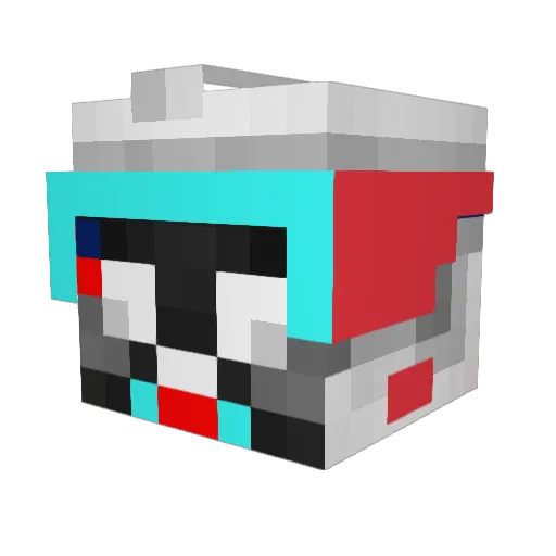 cloni06 Minecraft avatar head, 3D render