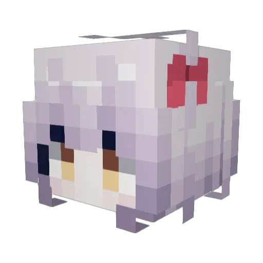 cloosy Minecraft avatar head, 3D render