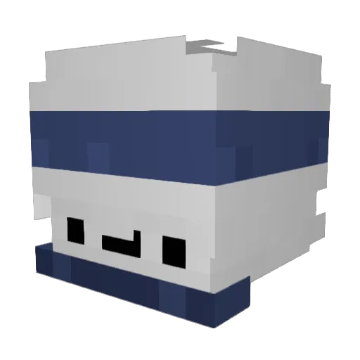clooud2 Minecraft avatar head, 3D render
