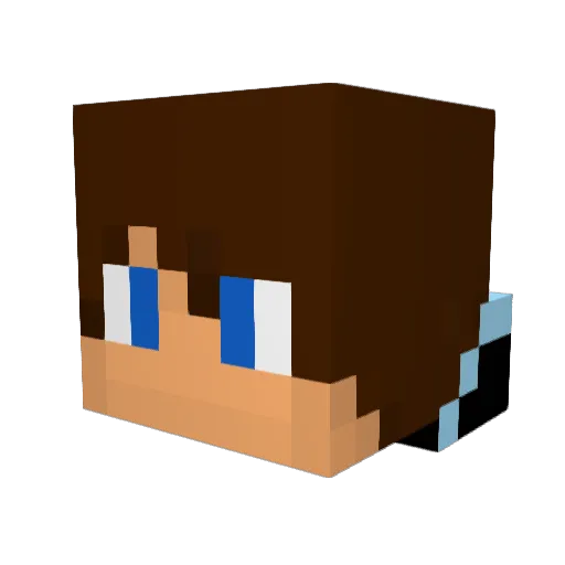 clorplad Minecraft avatar head, 3D render