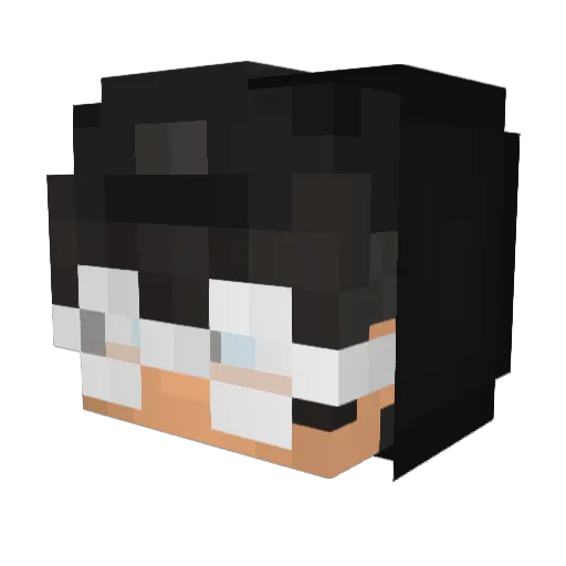 closedfortoday Minecraft avatar head, 3D render