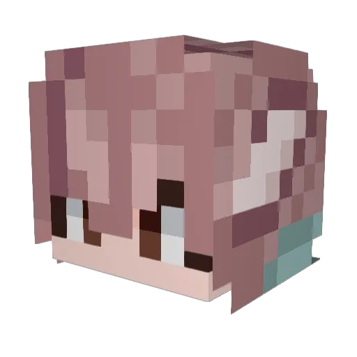 cloud0224 Minecraft avatar head, 3D render