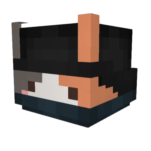 cloud1sm Minecraft avatar head, 3D render