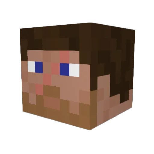 cloud7143 Minecraft avatar head, 3D render