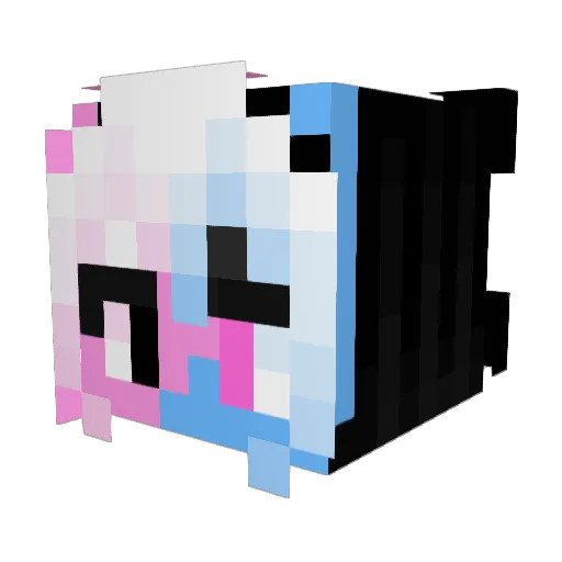 cloudcollective Minecraft avatar head, 3D render