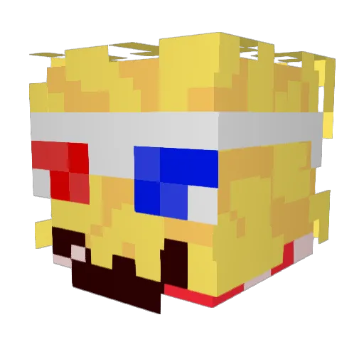 cloudieithink Minecraft avatar head, 3D render