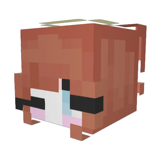 cloudixoangel Minecraft avatar head, 3D render