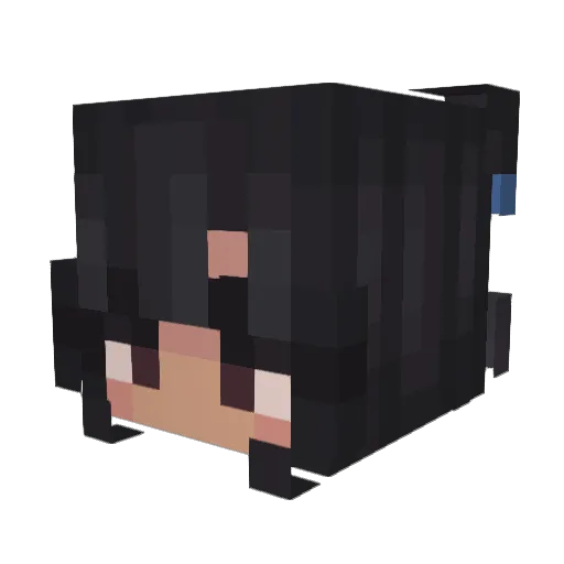 cloudmonet Minecraft avatar head, 3D render