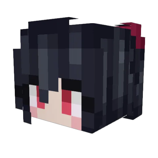 cloudot Minecraft avatar head, 3D render
