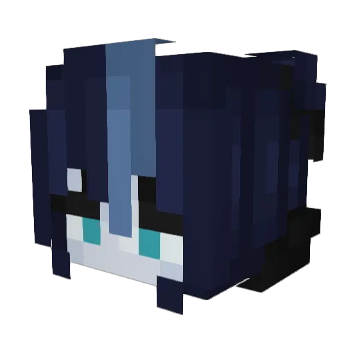cloudpuncher3000 Minecraft avatar head, 3D render