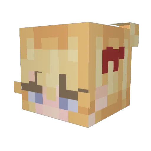 cloudriac Minecraft avatar head, 3D render