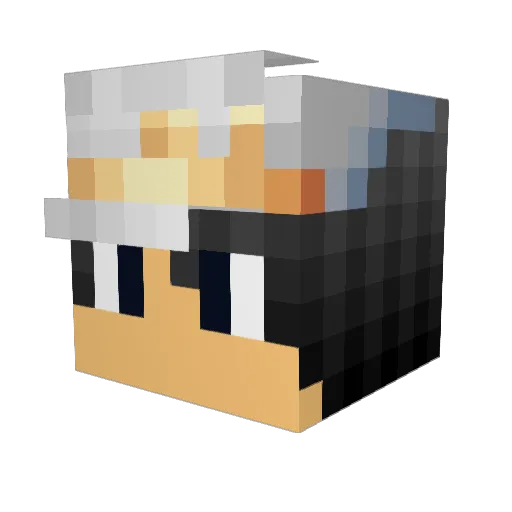 cloudropis Minecraft avatar head, 3D render