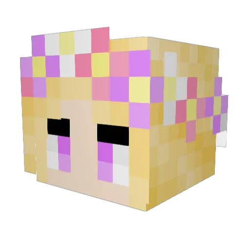 cloudsheep17 Minecraft avatar head, 3D render