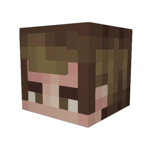 cloudsweetsys Minecraft avatar head, 3D render