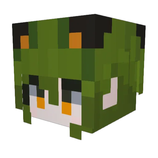 cloudtourist Minecraft avatar head, 3D render