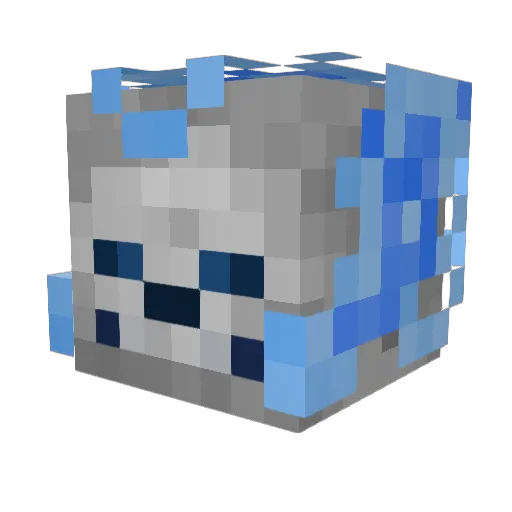 cloudviper Minecraft avatar head, 3D render