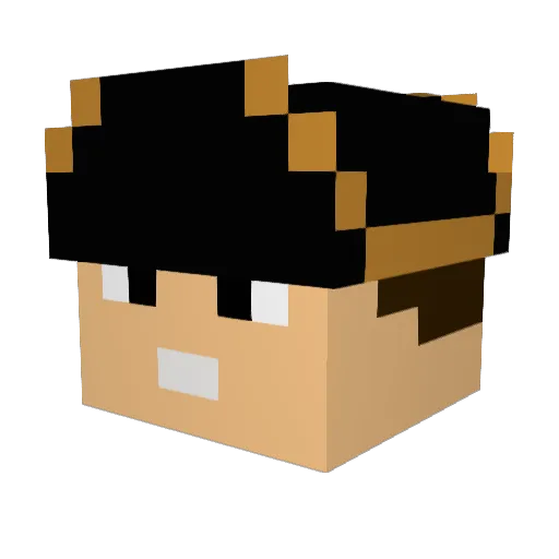 cloudy1909 Minecraft avatar head, 3D render