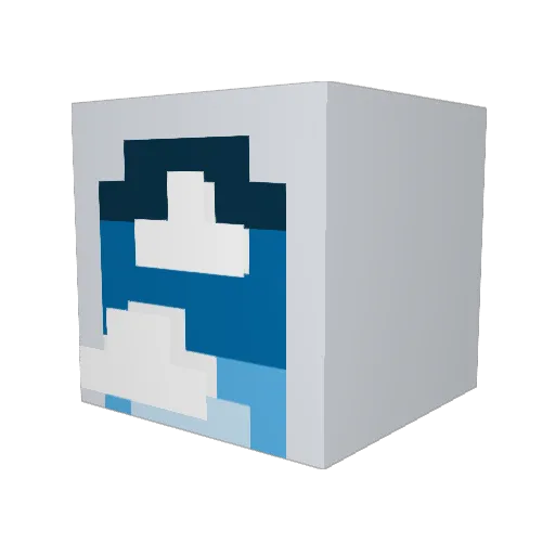 cloudyxcomet Minecraft avatar head, 3D render