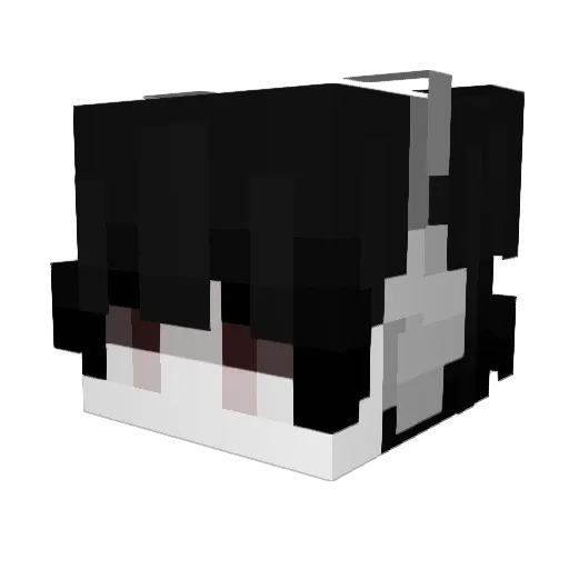 cloudyxq Minecraft avatar head, 3D render