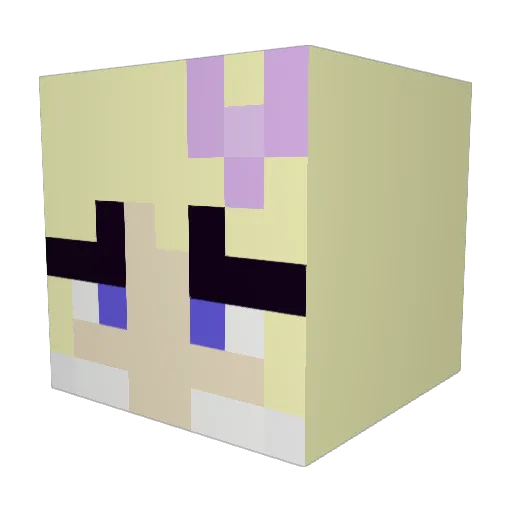 cloudyybread Minecraft avatar head, 3D render