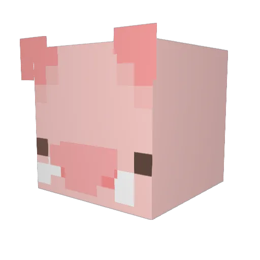 cloudyyo Minecraft avatar head, 3D render