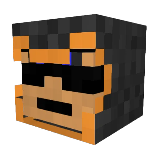 clousdis Minecraft avatar head, 3D render
