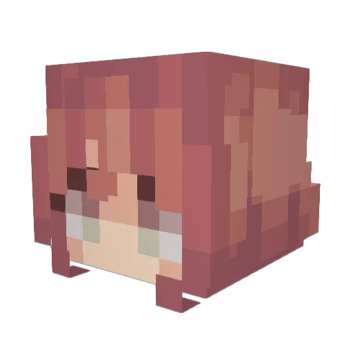 cloutgang Minecraft avatar head, 3D render