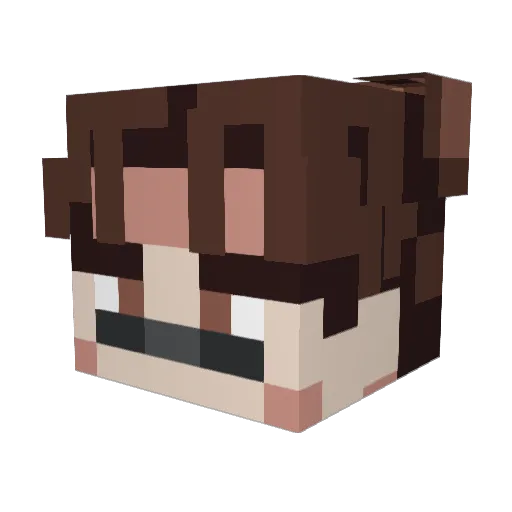 cloutmacdaddy Minecraft avatar head, 3D render