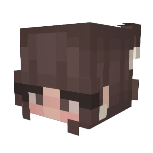 clouudss Minecraft avatar head, 3D render