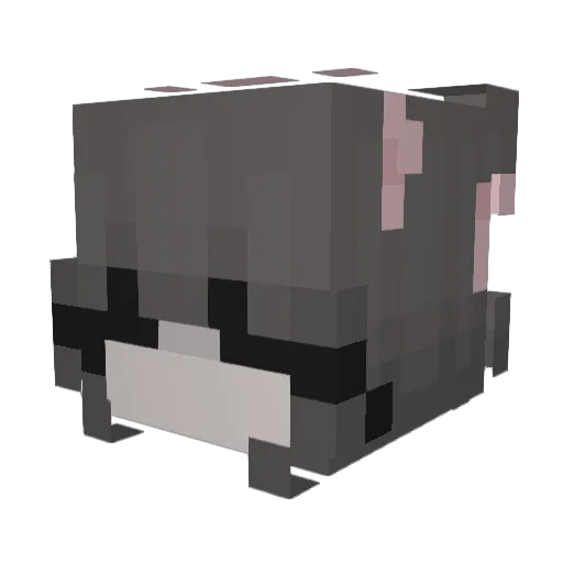 clouut Minecraft avatar head, 3D render