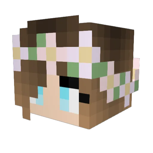 clove217619 Minecraft avatar head, 3D render