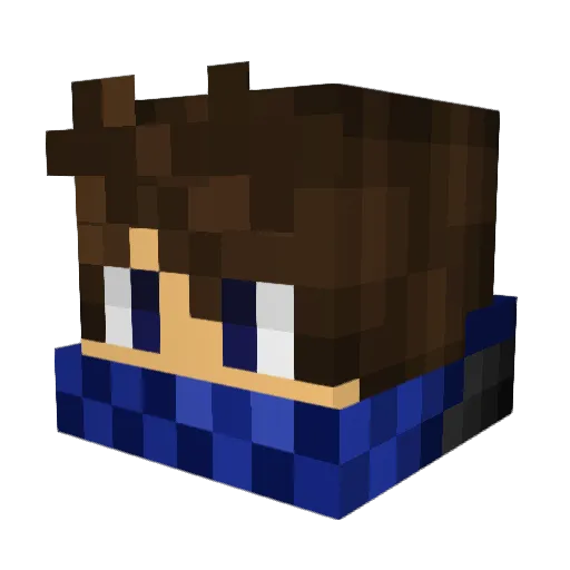 clover1016 Minecraft avatar head, 3D render