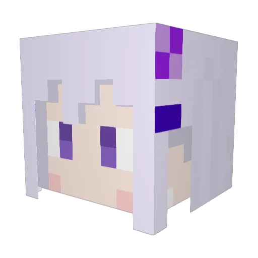 clover_1212 Minecraft avatar head, 3D render