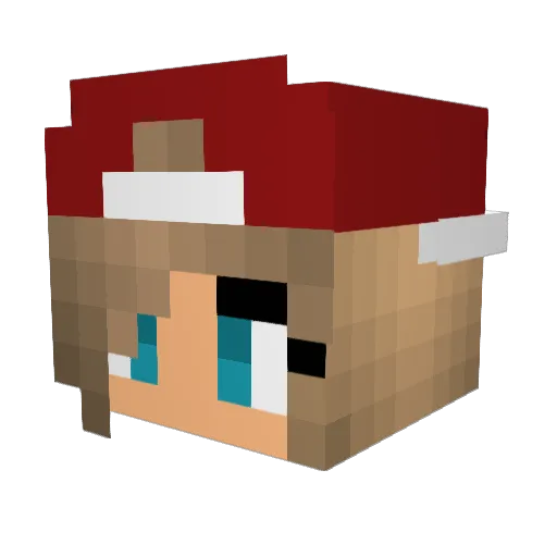 cloverecho767 Minecraft avatar head, 3D render