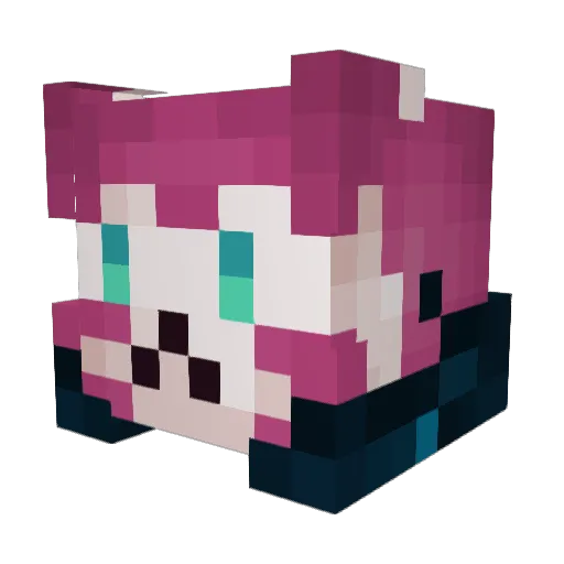 clovergrove_ Minecraft avatar head, 3D render