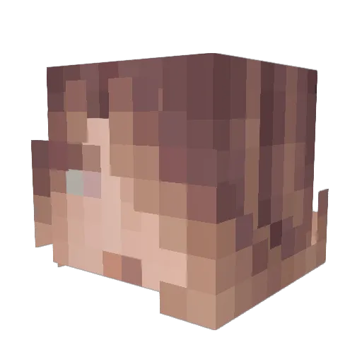 Minecraft-Avatar von cloverhuh: Kopf als 3D-Render