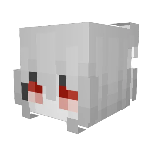 clovtt Minecraft avatar head, 3D render