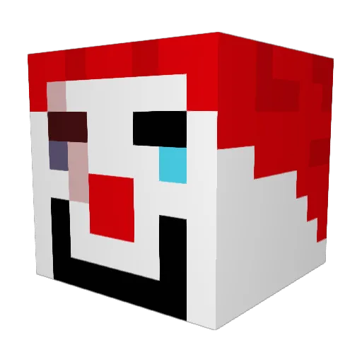 Minecraft-Avatar von clown12342: Kopf als 3D-Render