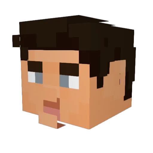 clown615 Minecraft avatar head, 3D render