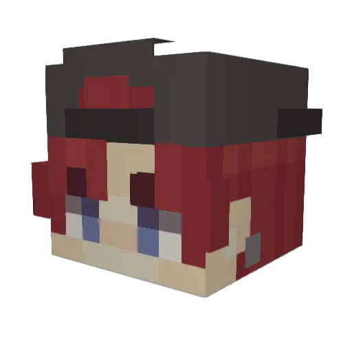 clowncake04 Minecraft avatar head, 3D render