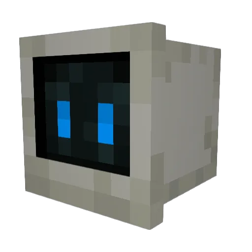 clowncomputer Minecraft avatar head, 3D render