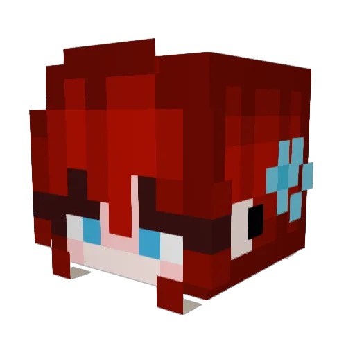 clownerry Minecraft avatar head, 3D render