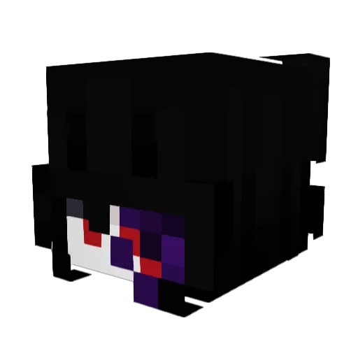 clownetic Minecraft avatar head, 3D render