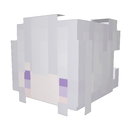 clownfish6 Minecraft avatar head, 3D render