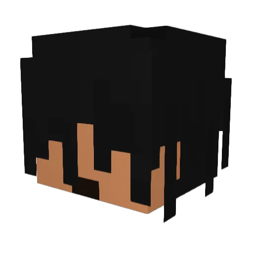 clqim Minecraft avatar head, 3D render