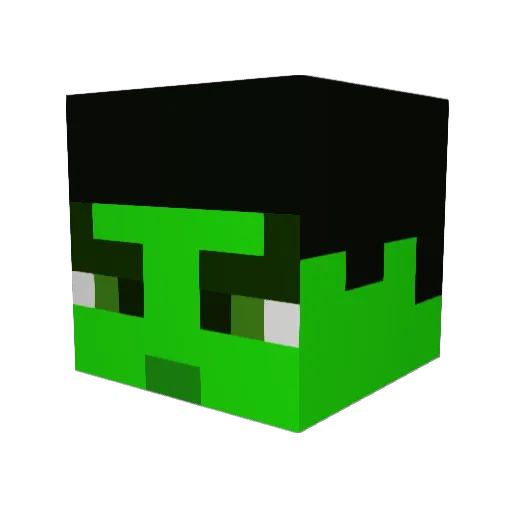 clthayer Minecraft avatar head, 3D render