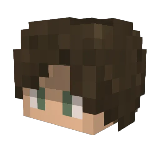 cltnj Minecraft avatar head, 3D render