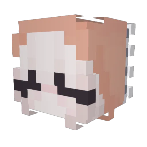 cltoris Minecraft avatar head, 3D render