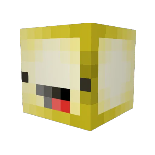 clubcracker69 Minecraft avatar head, 3D render